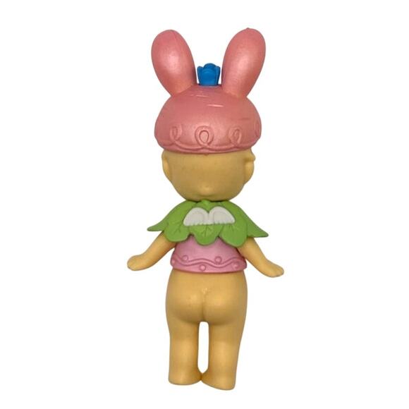 New Unbranded Kewpie/Angel Mini Figure, Pink Easter Rabbit, Open Blind Box Style - Picture 2 of 2